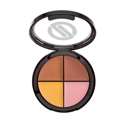 Omiana Natural Cosmetics Concealer Dark Tones Camouflage Concealer Wheel - Mica-Free, Boron Nitride-Free & Talc-Free!